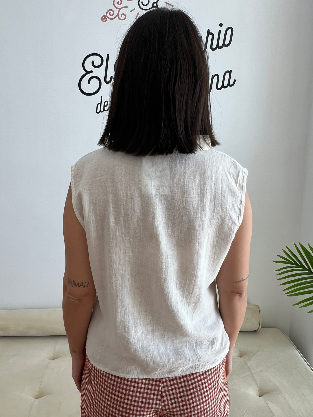Camisa Malena beige