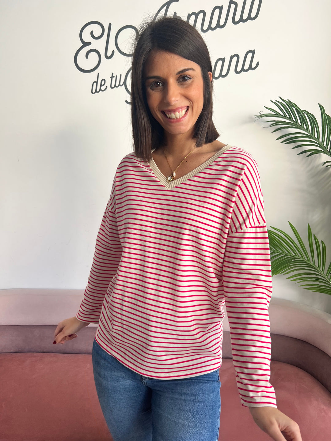 Camiseta Sofía fucsia