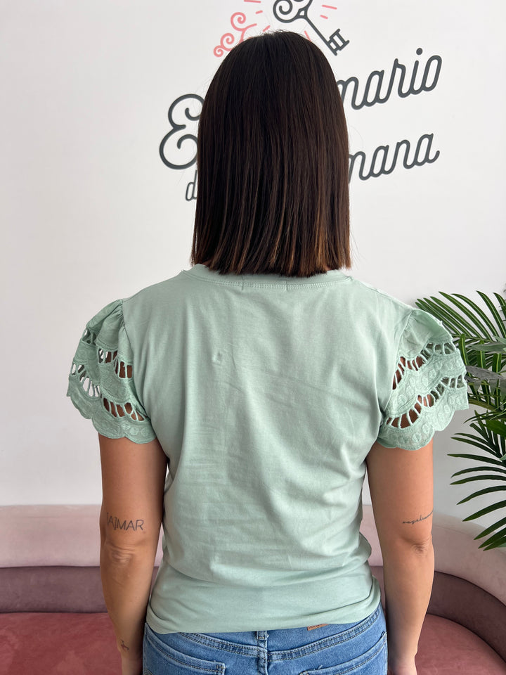 Camiseta Sara aguamarina