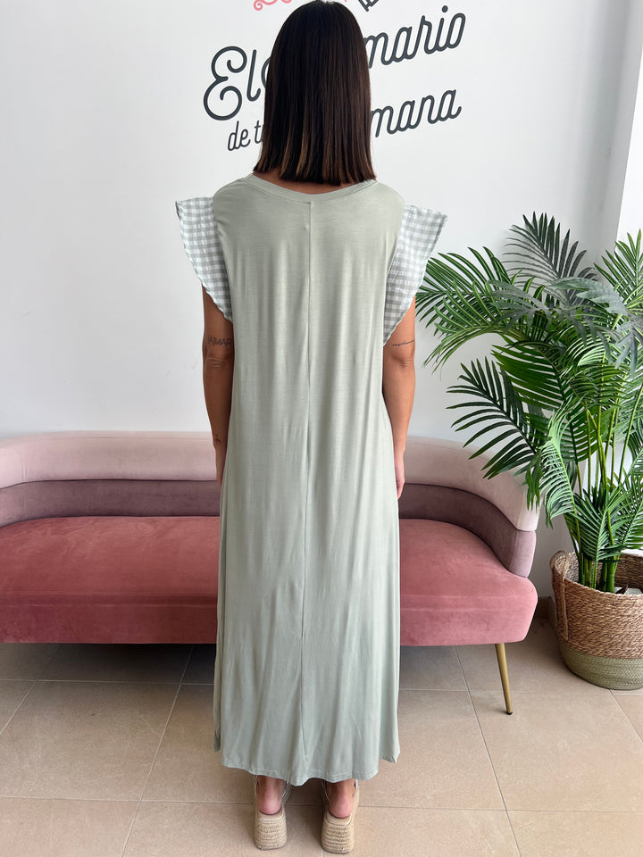 Vestido Montse verde militar