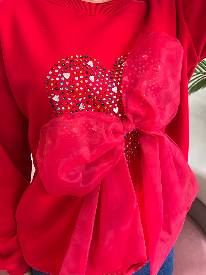 Sudadera Lazo rojo