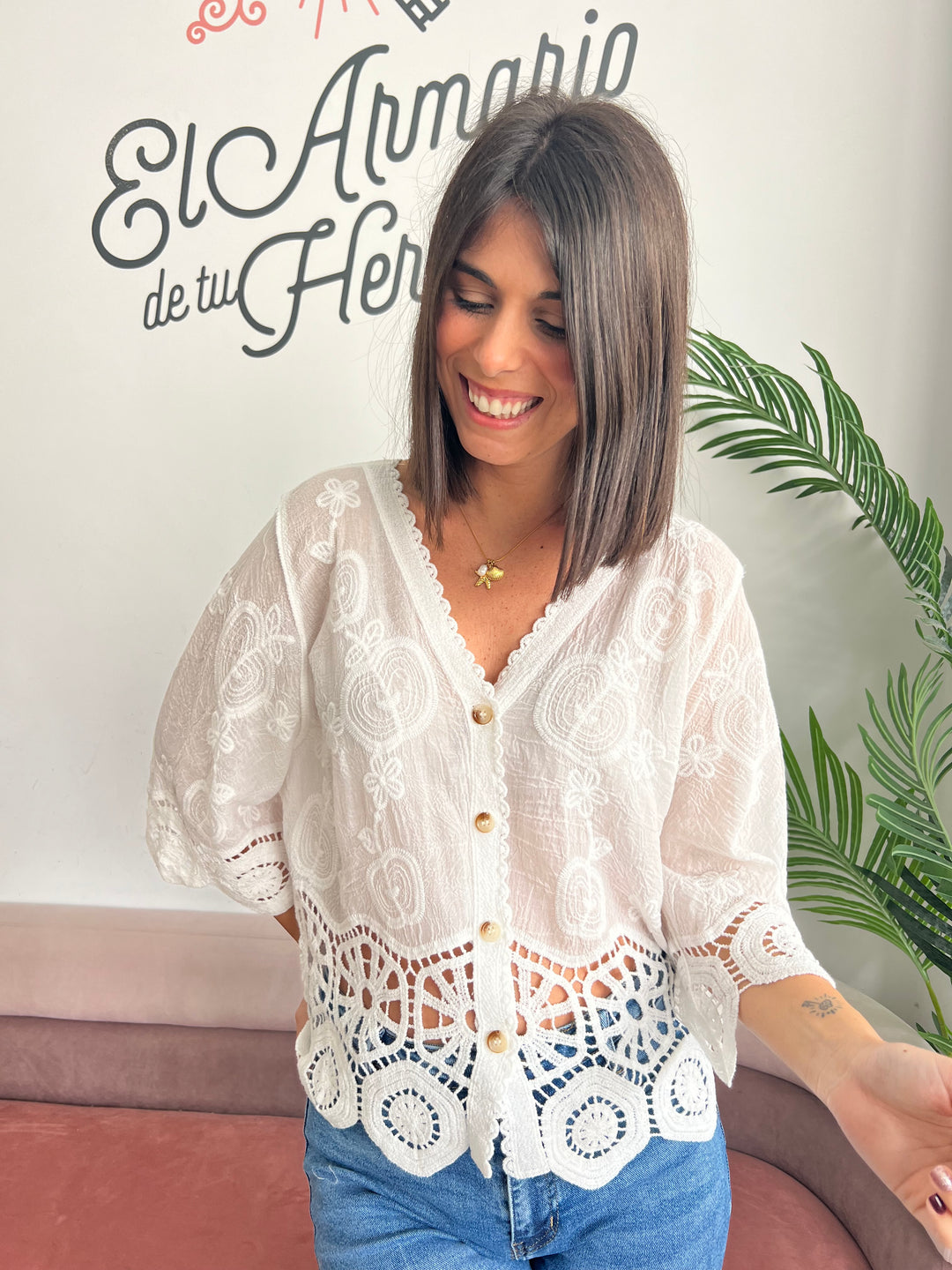 Chaqueta Isabel blanco