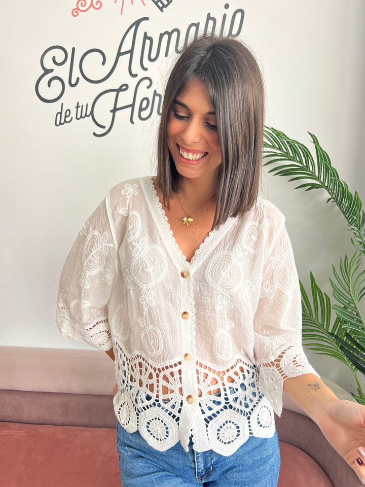 Chaqueta Isabel blanco