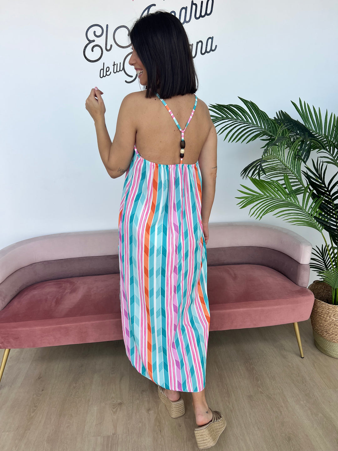 Vestido Menorca aguamarina