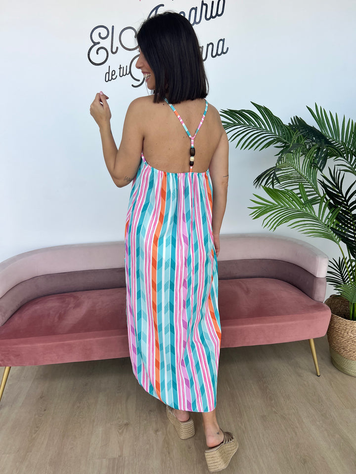 Vestido Menorca aguamarina
