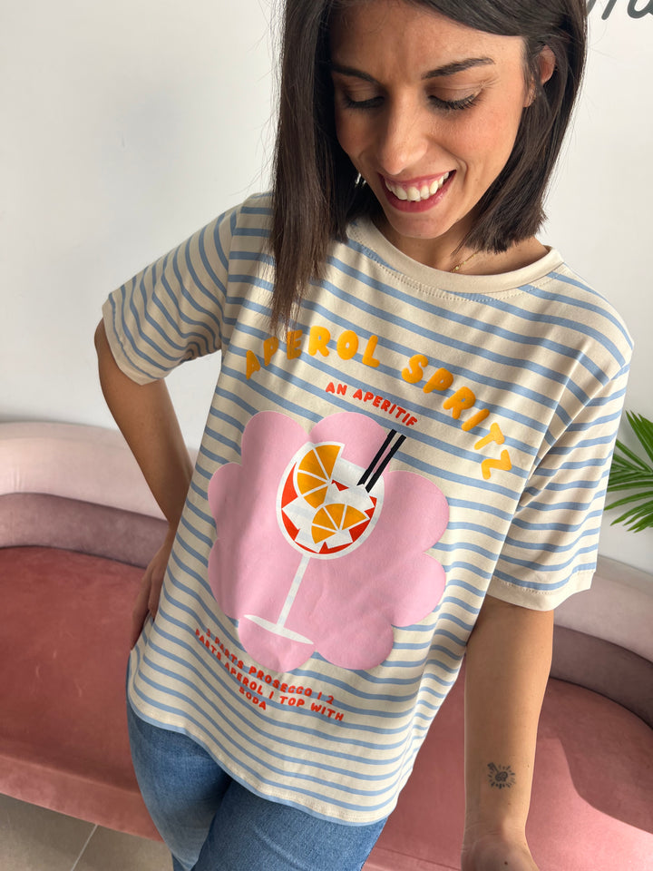 Camiseta Aperol azul