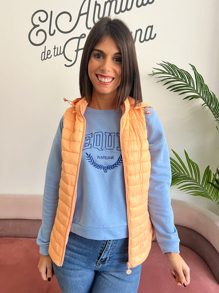 Chaleco Mónica mandarina