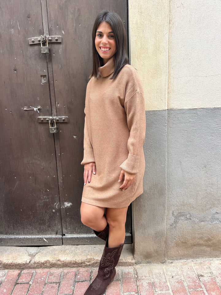 Vestido Matilda camel