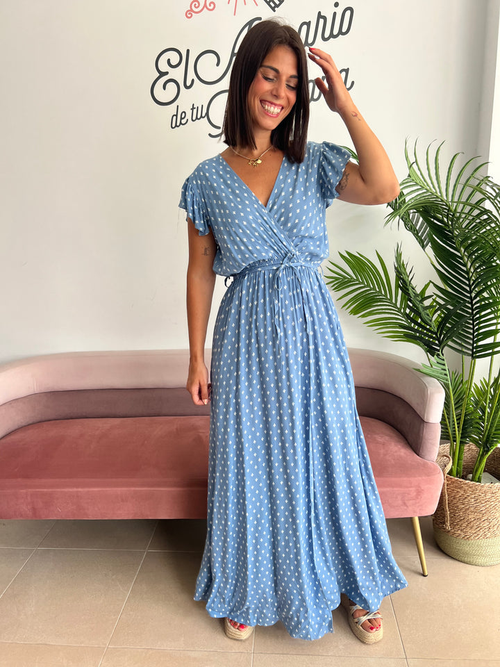 Vestido Cactus azul