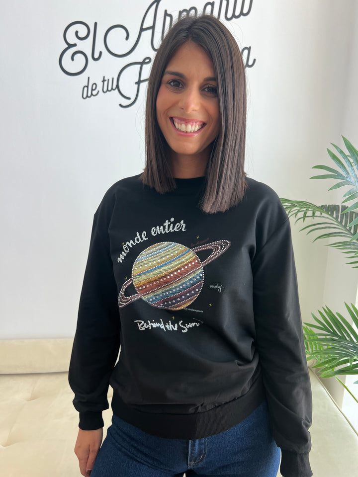 Sudadera Planeta negro