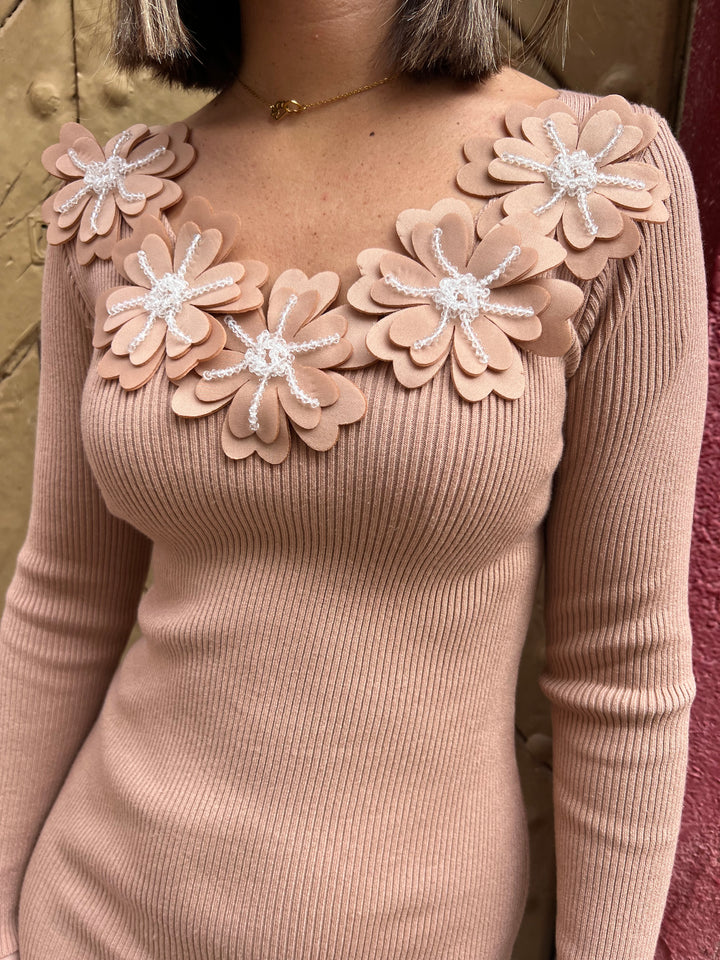 Vestido Abigail camel