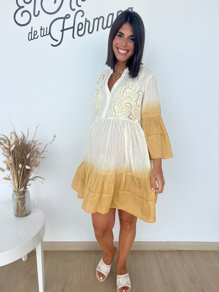 Vestido Miriam beige