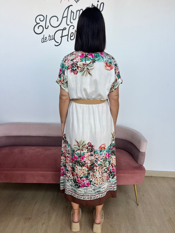 Vestido Fez marrón
