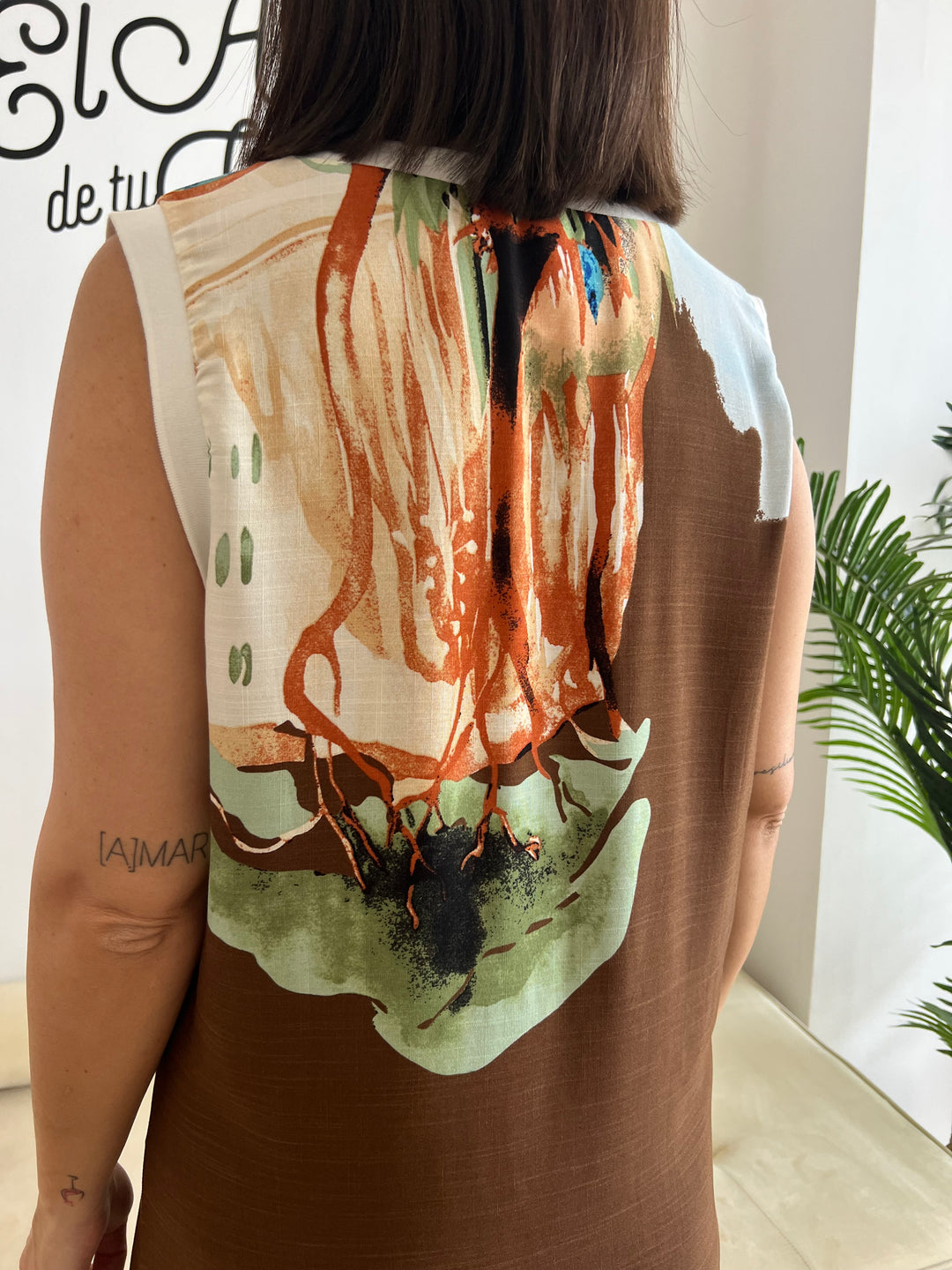 Vestido Maribel marrón