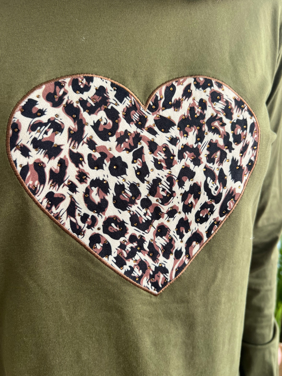 Camiseta Cuore verde militar