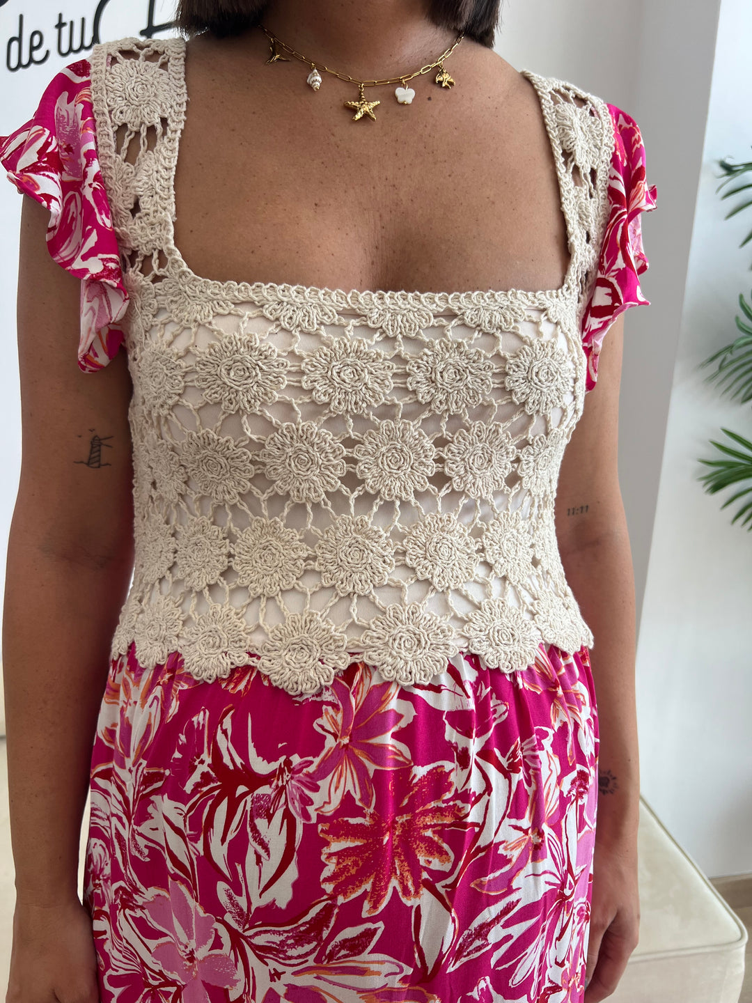 Vestido Celia fucsia