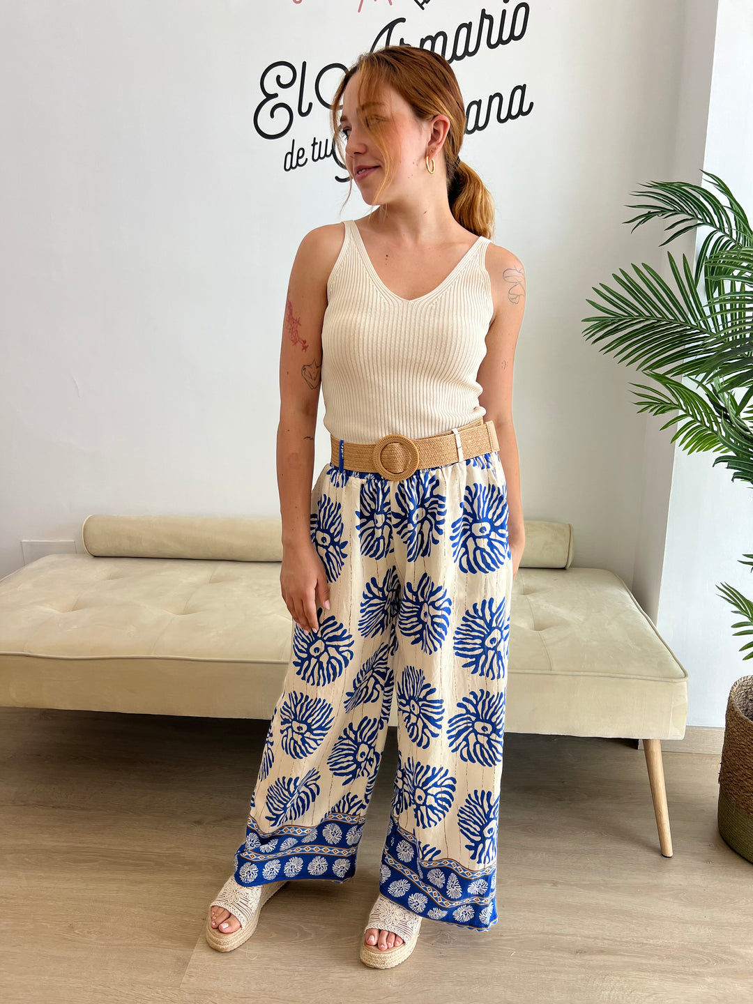 Pantalón Hana azul