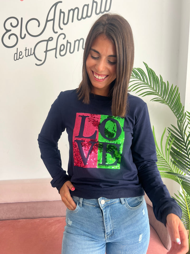 Sudadera Laly azul marino