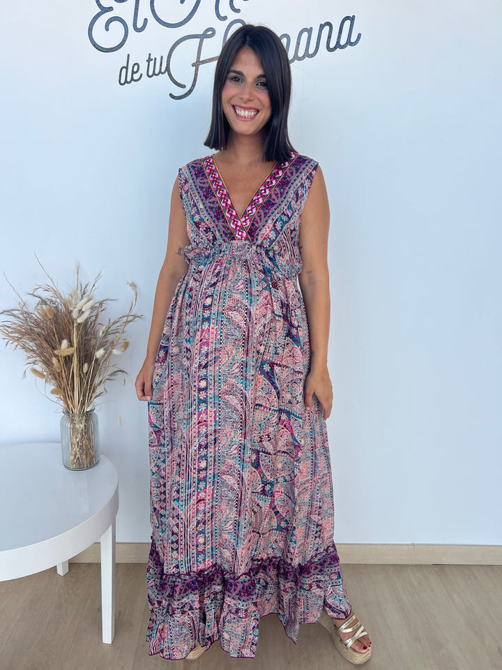 Vestido Layka fucsia