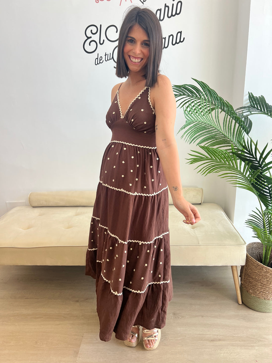 Vestido Grecia marrón