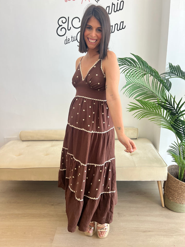 Vestido Grecia marrón