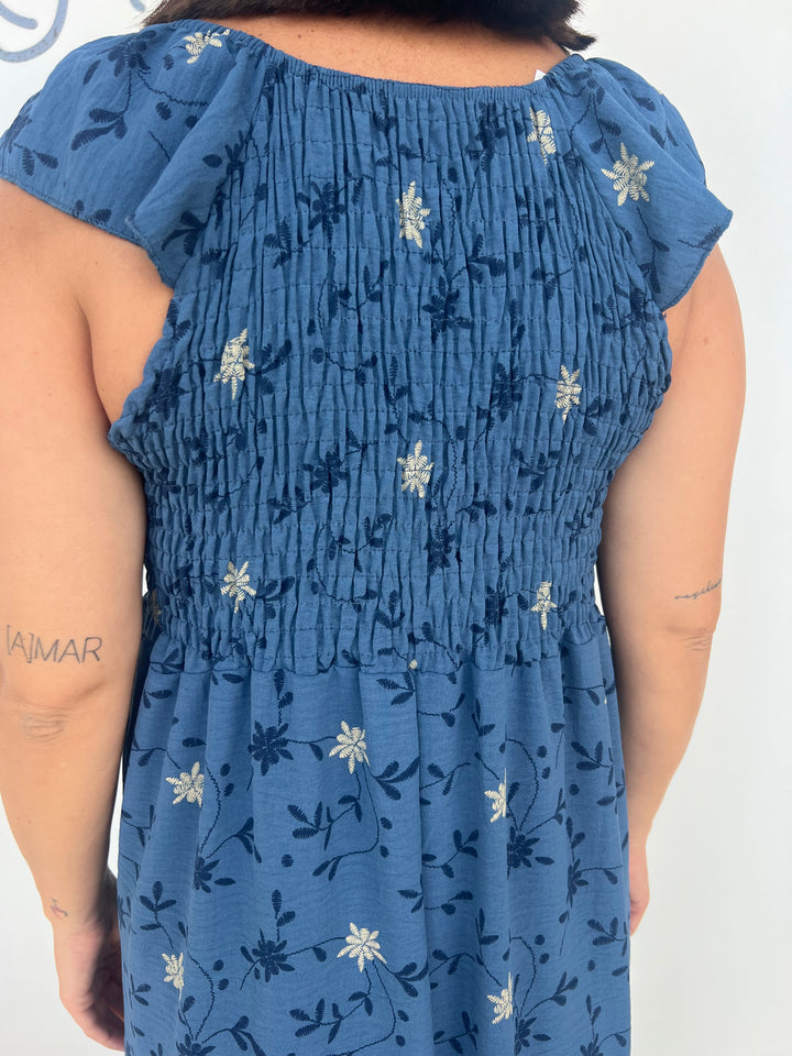 Vestido Malika azul marino