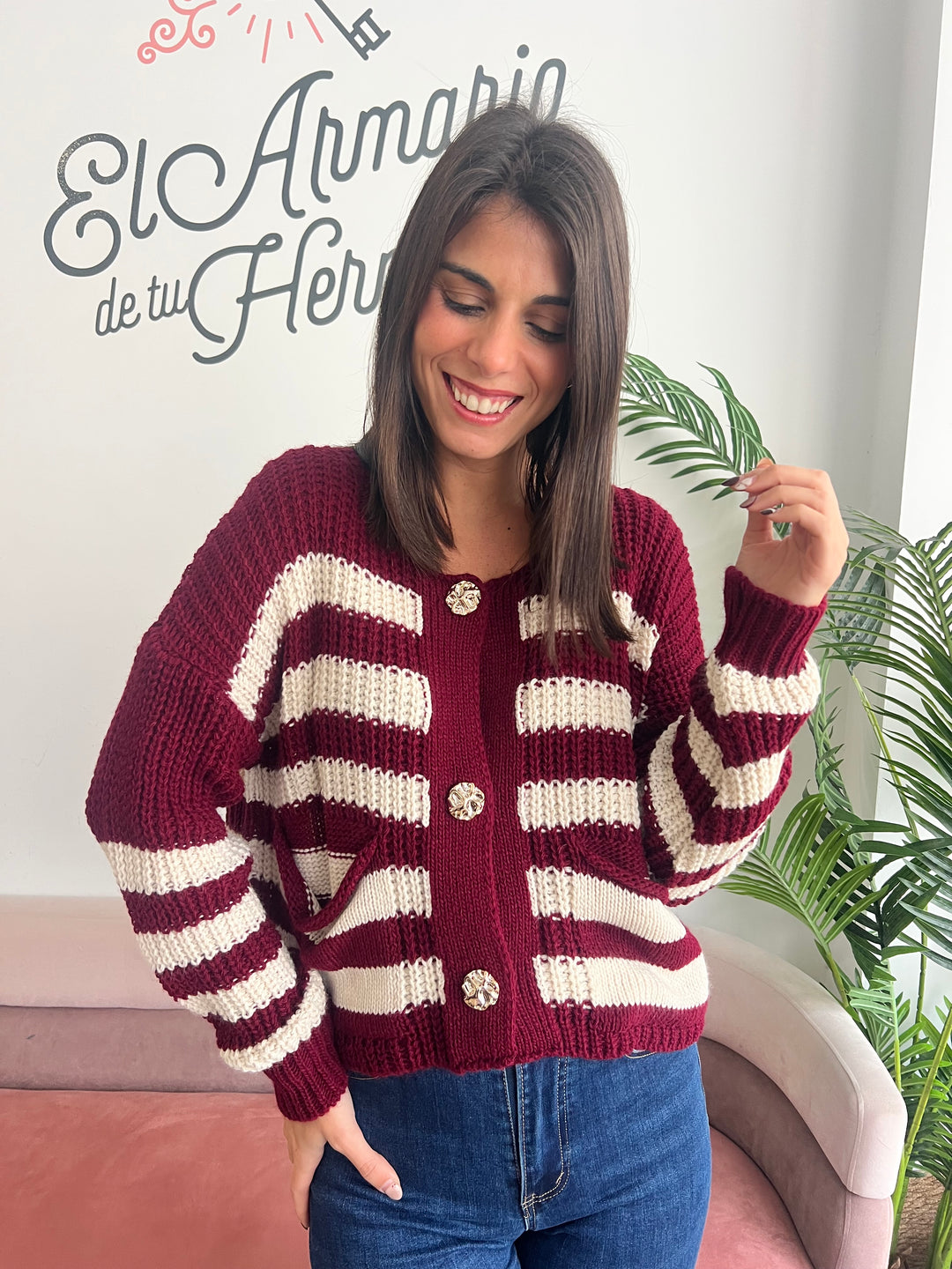 Chaqueta Karen burdeos