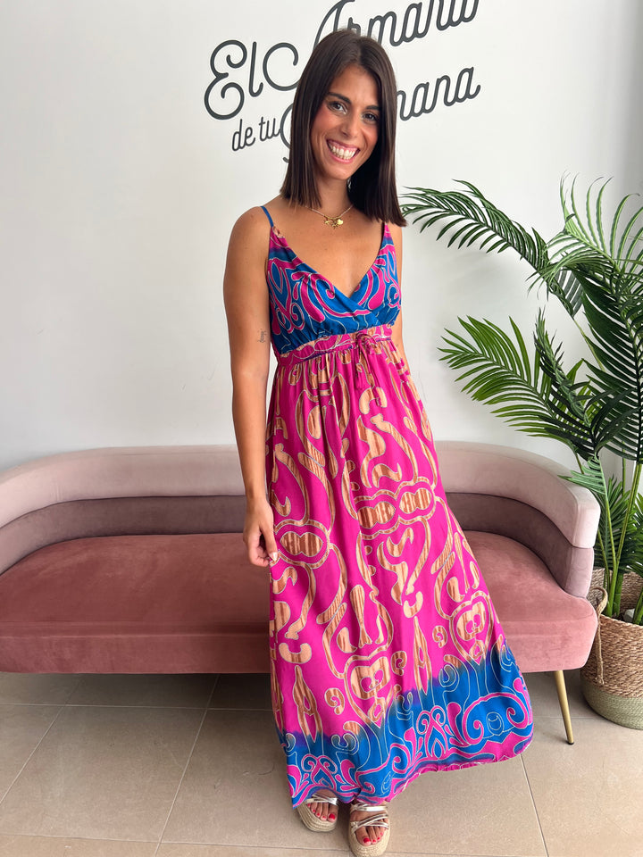 Vestido Belén fucsia