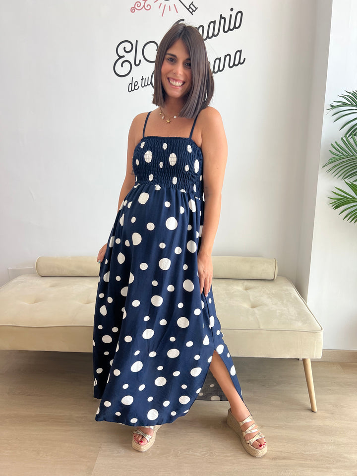 Vestido Macu azul marino