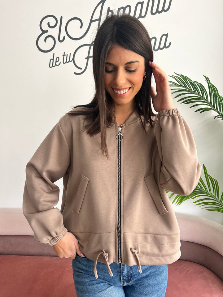 Chaqueta Bárbara topo