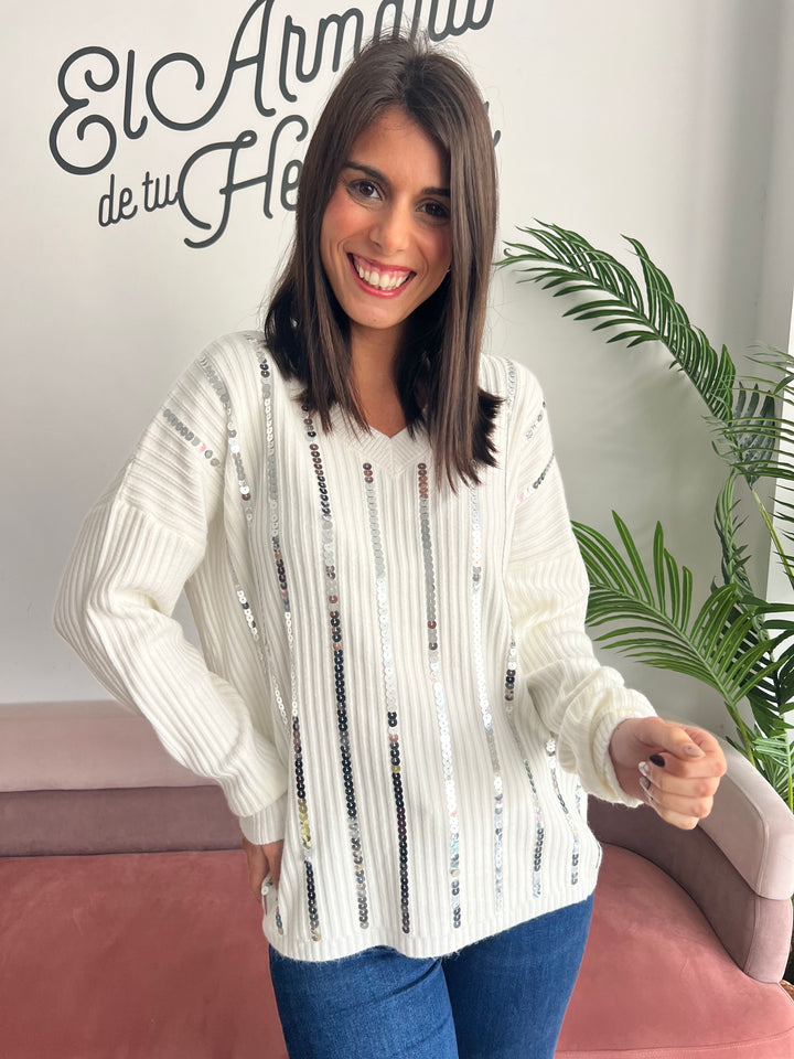 Jersey Sharon blanco