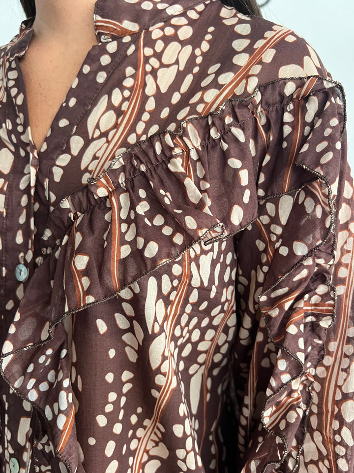 Camisa Carina marrón