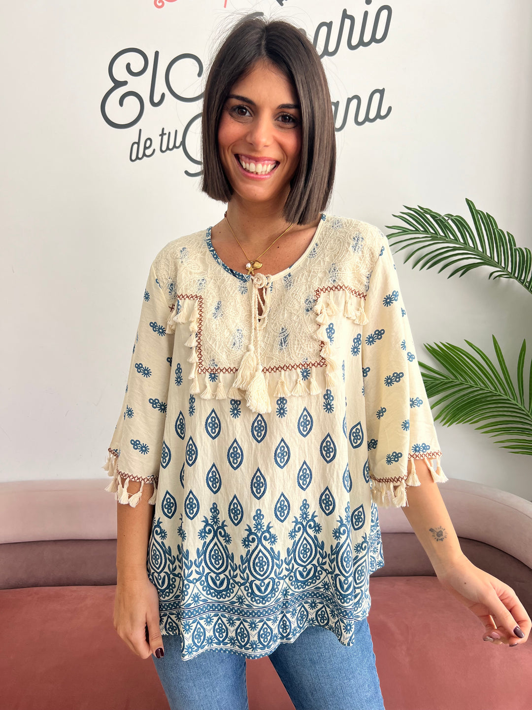 Blusa Sheila azul