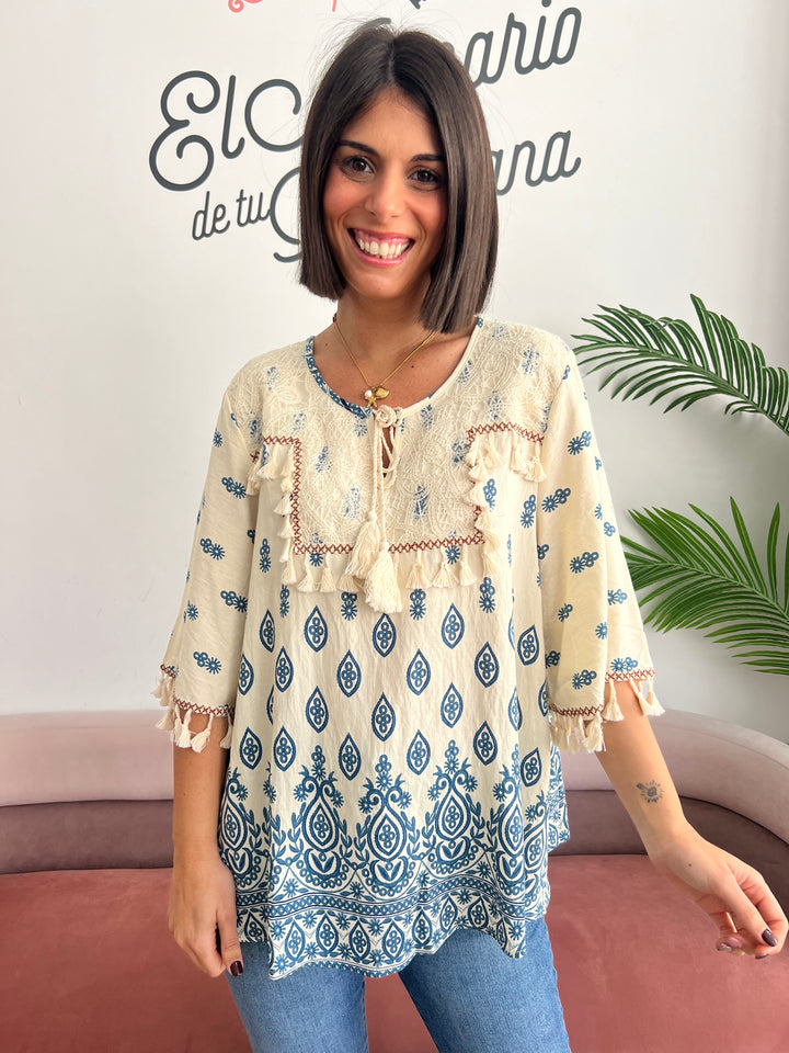 Blusa Sheila azul