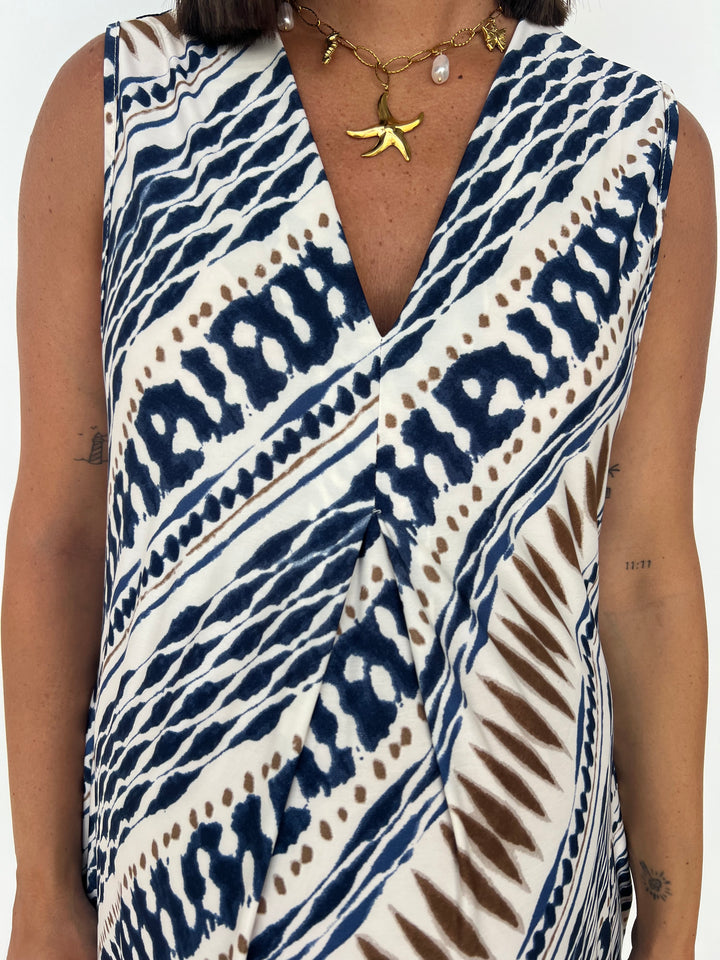 Vestido Noemí azul marino
