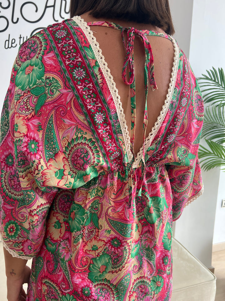Vestido Tatiana Indio fucsia