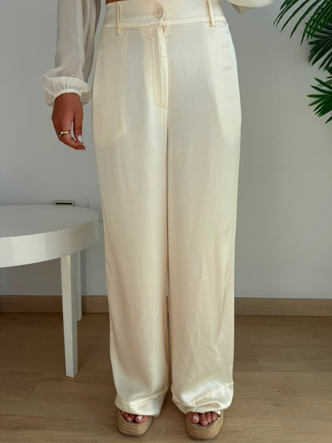 Pantalón Carmina blanco roto