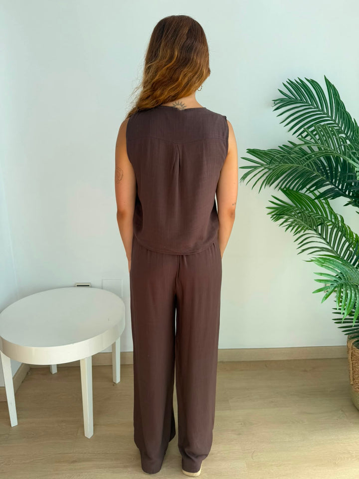 Conjunto Isabel marrón