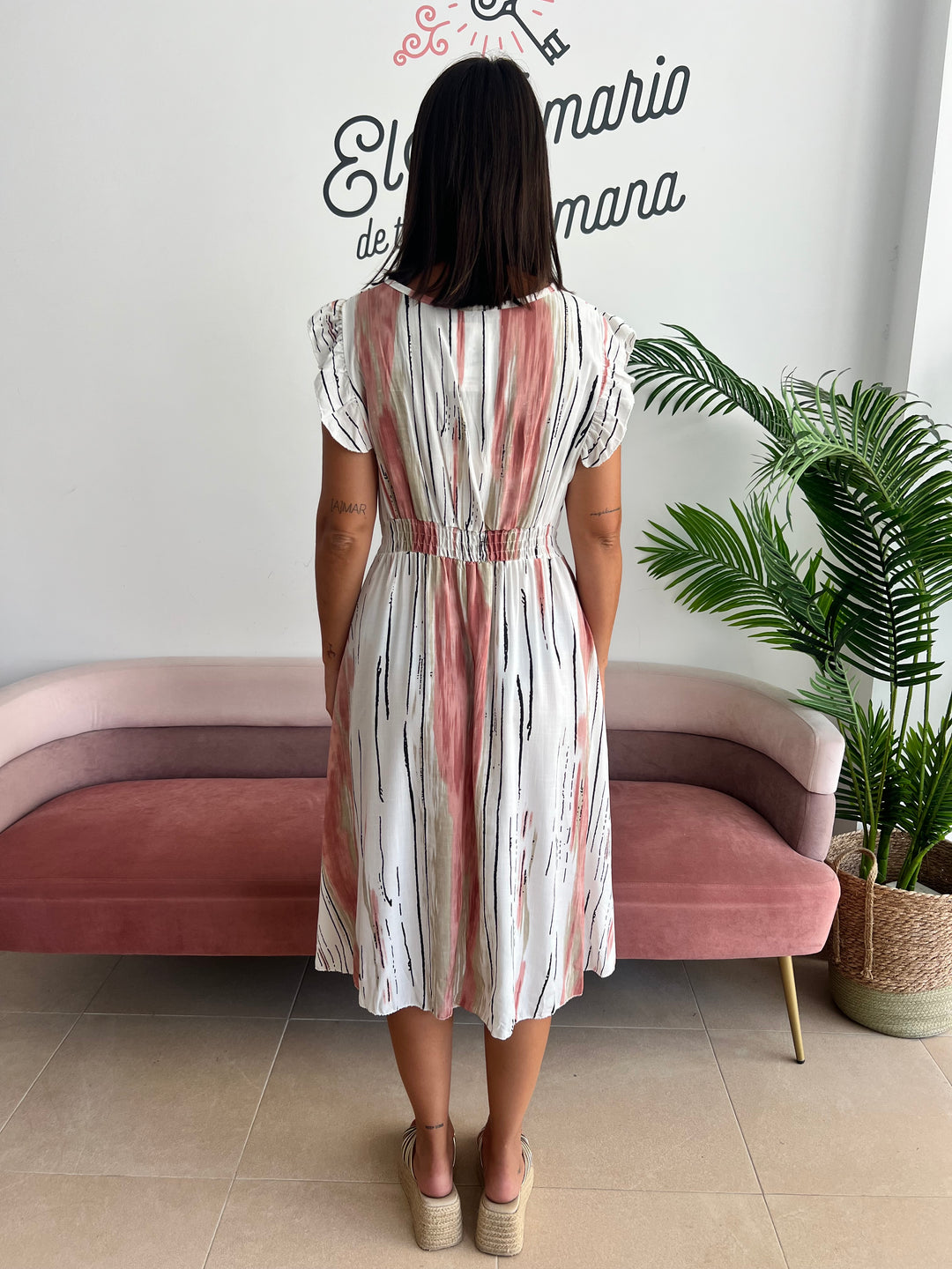 Vestido Abigaíl coral