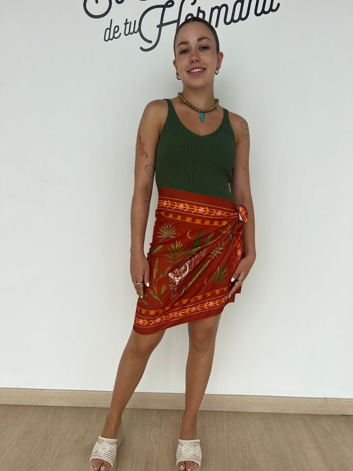 Falda Tigre teja