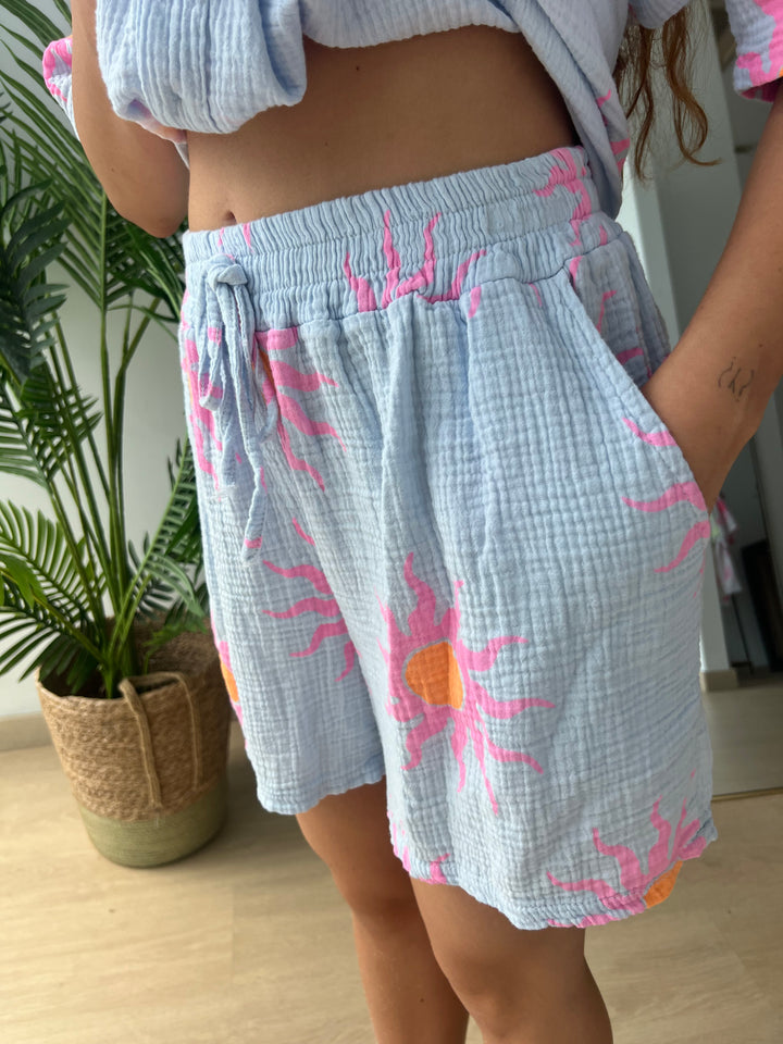 Conjunto Soles celeste