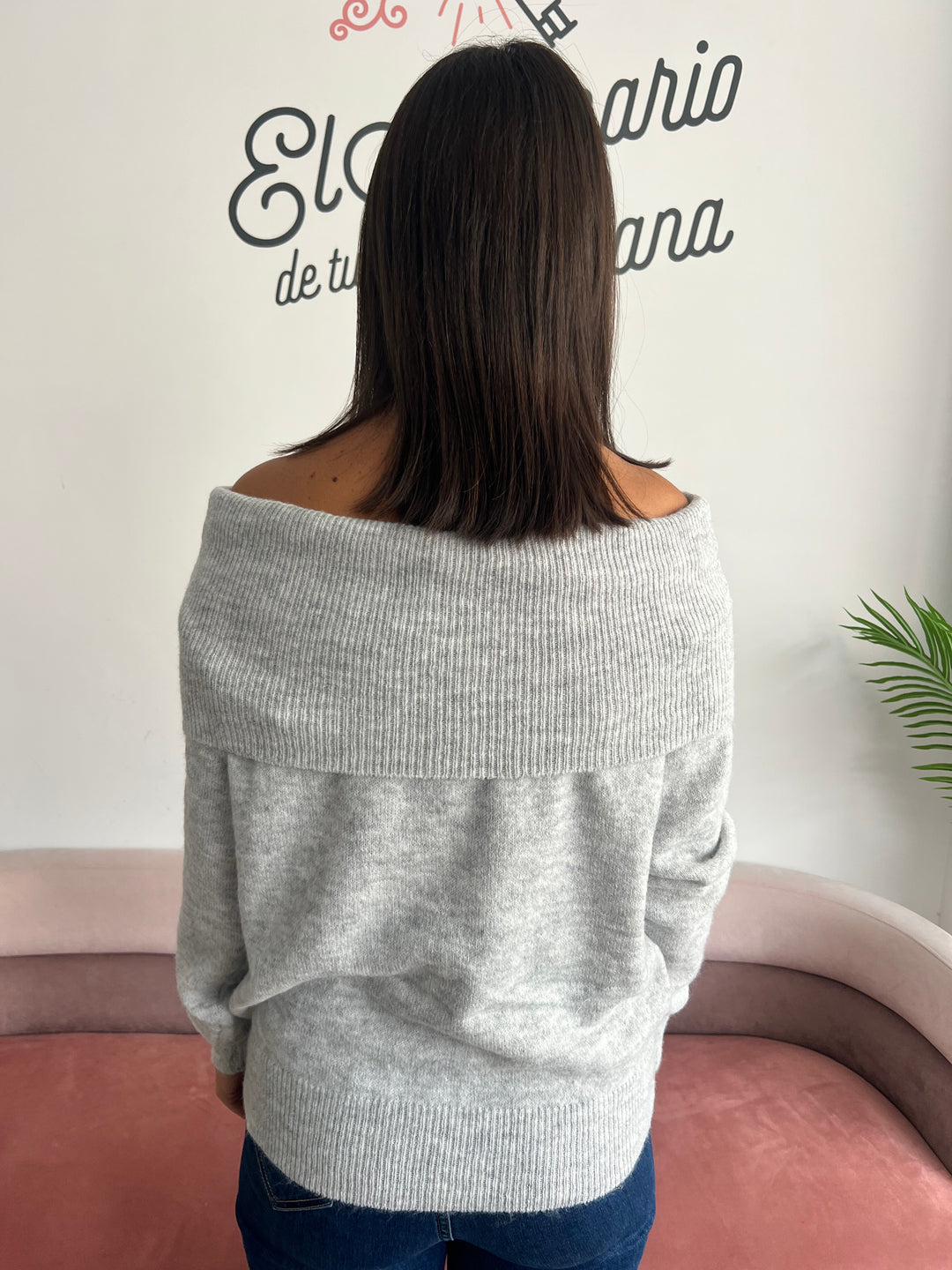 Jersey Adelina gris claro