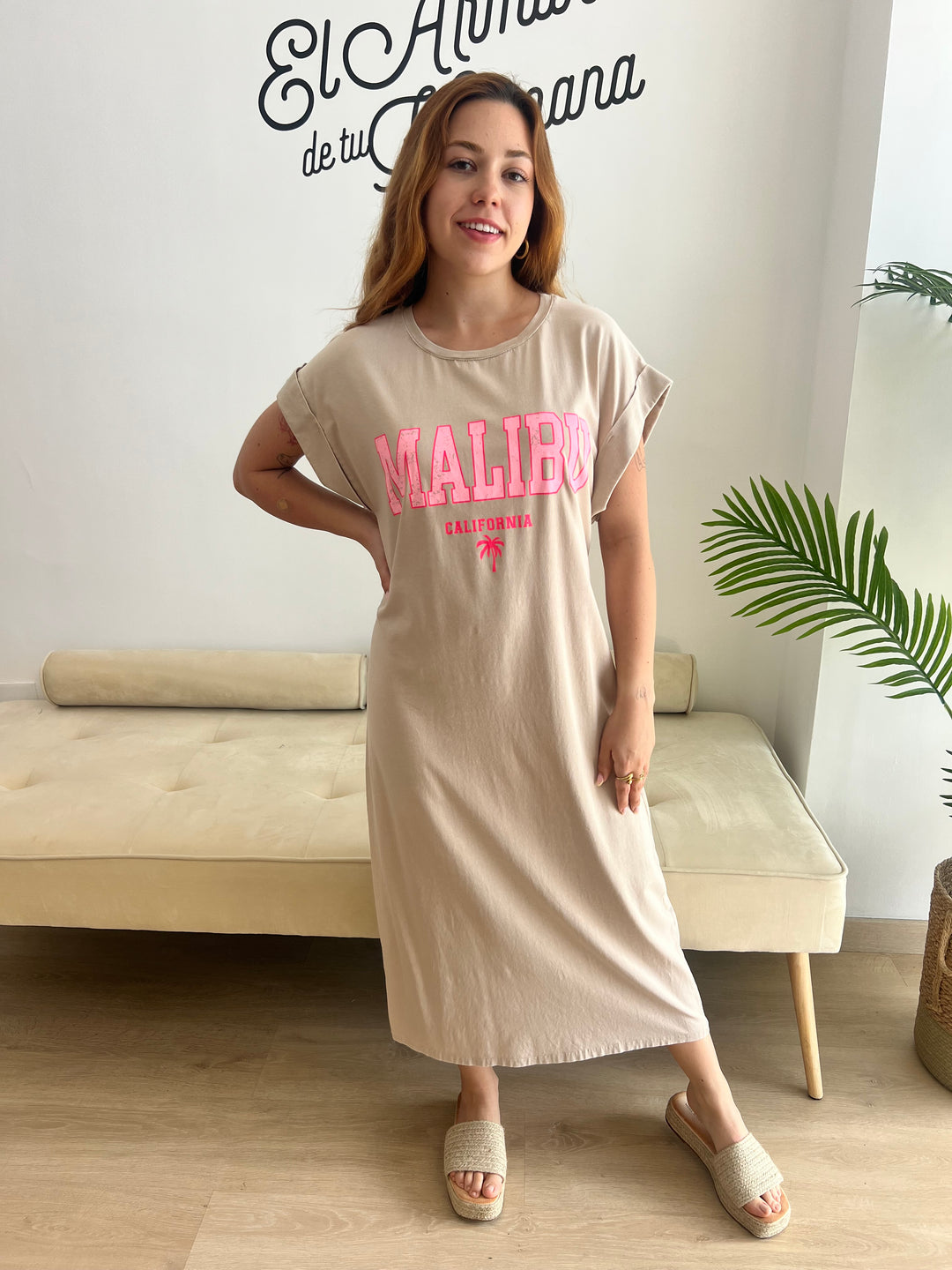 Vestido Malibú beige