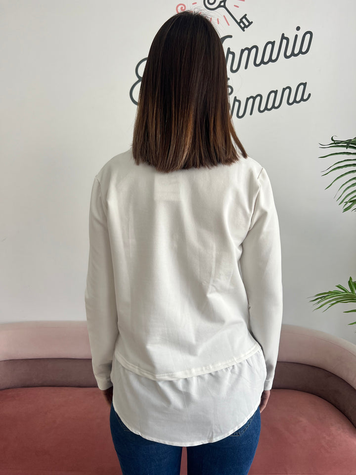 Sudadera Beautiful blanco