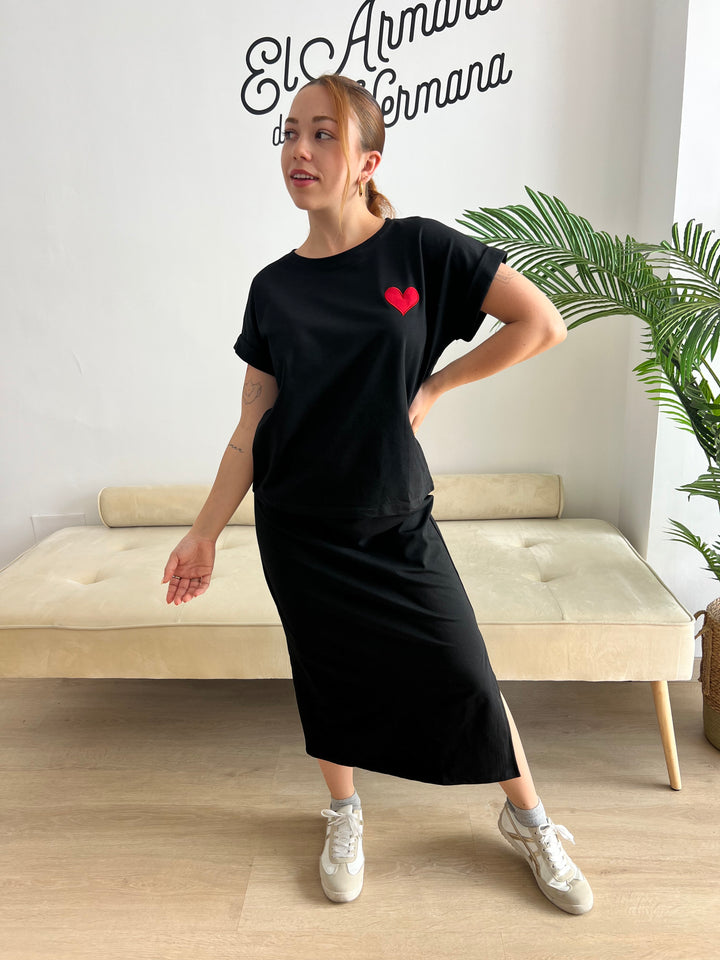 Conjunto Corazón negro