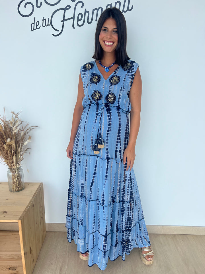 Vestido Hima azul