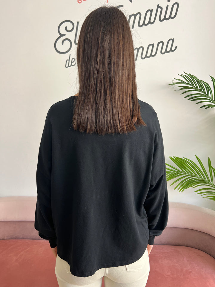 Sudadera Estrella negro