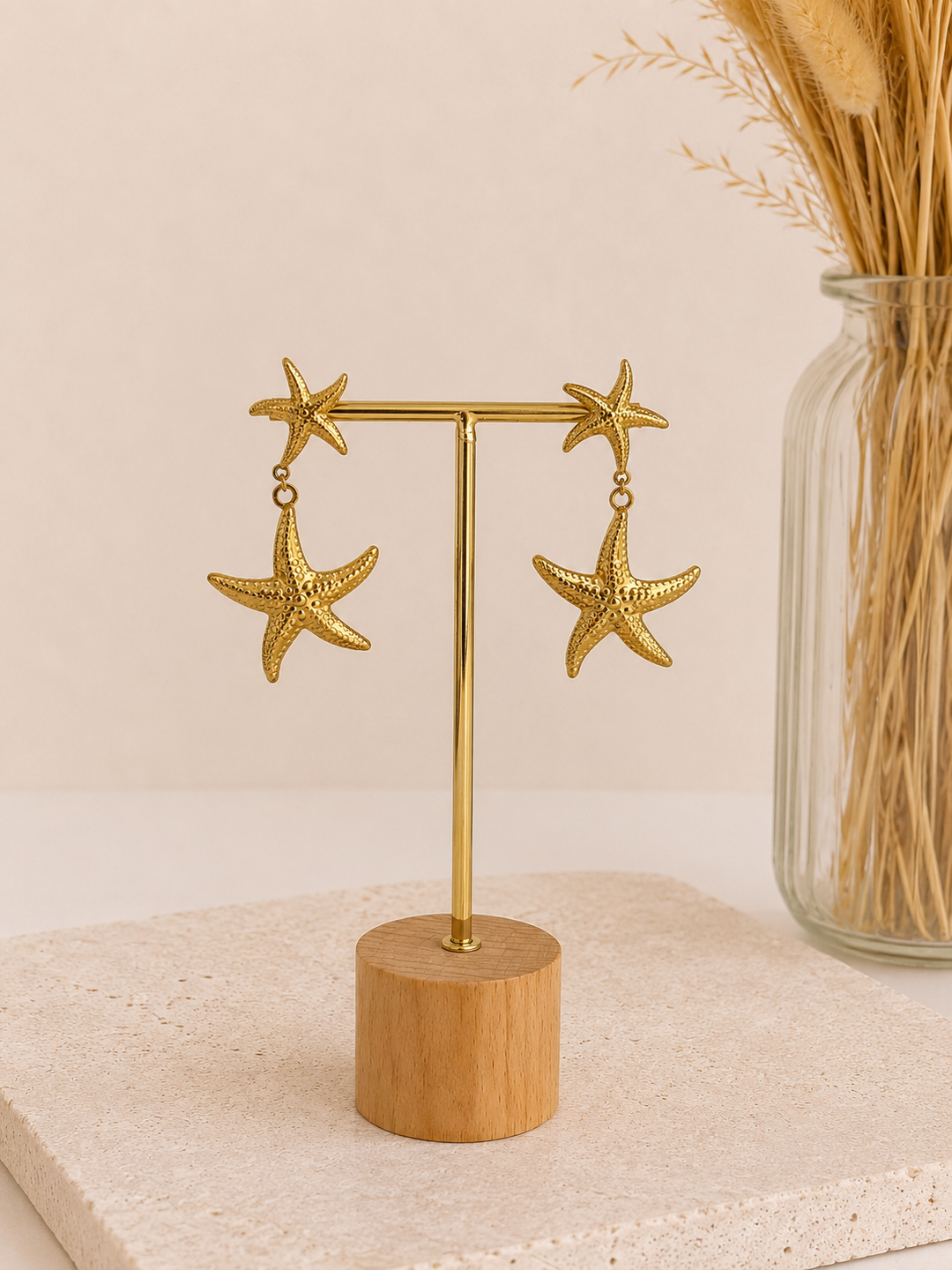 Pendientes Estrella (acero)