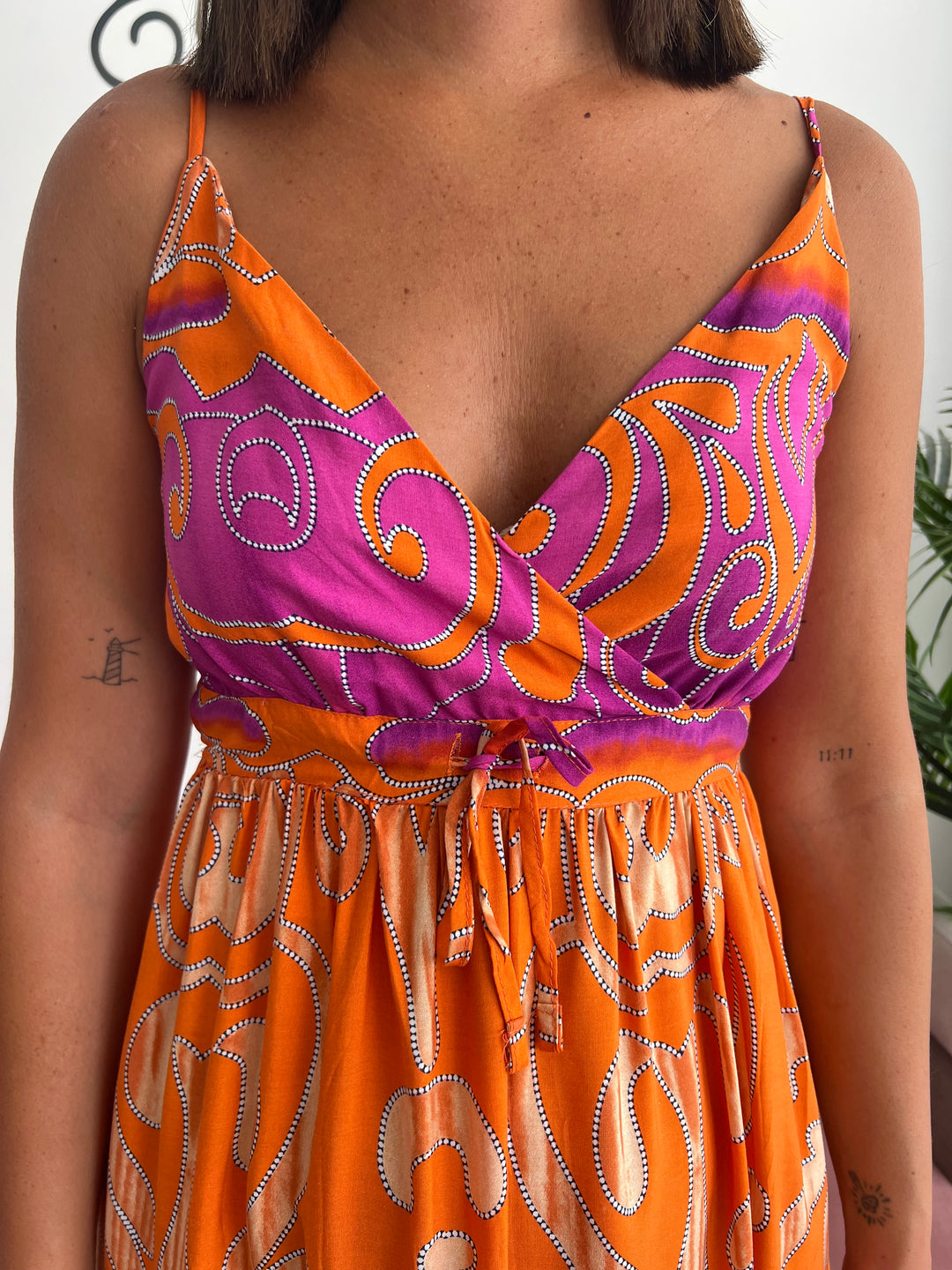 Vestido Belén naranja