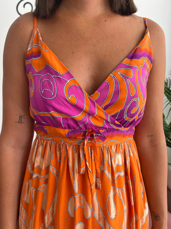 Vestido Belén naranja